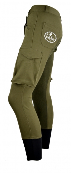 Damen Vollbesatzreithose  "Hunter" in Olive